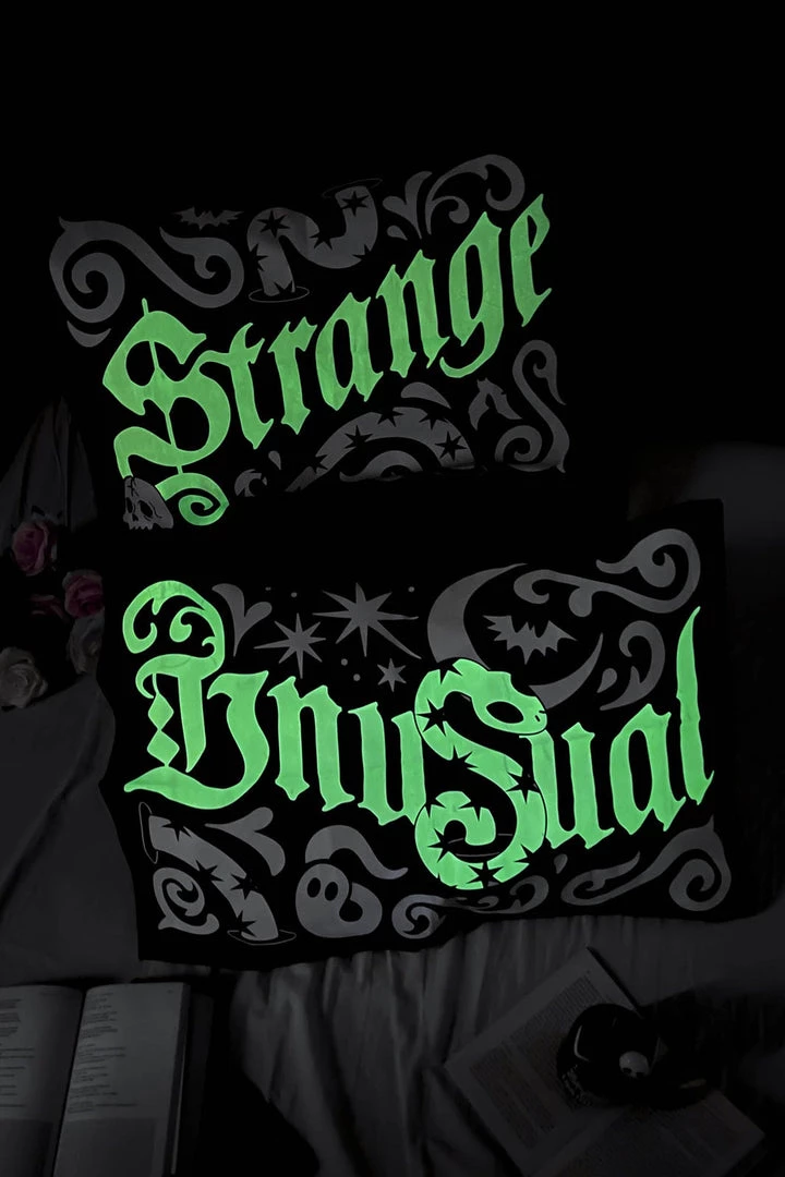 Killstar Strange & Unusual Pillowcase Set GLOW IN THE DARK! New Arrivals And Restocks 2 Killstar Strange & Unusual Pillowcase Set GLOW IN THE DARK! New Arrivals And Restocks