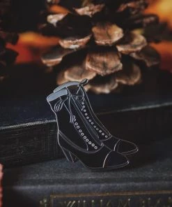 Accessories Lively Ghosts Salem Boots In Nancy Enamel Pin