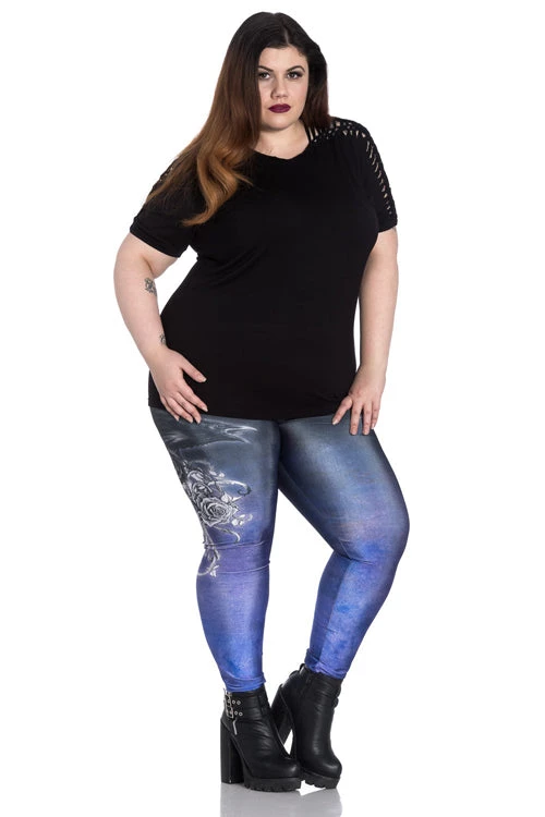 Hell Bunny Shadow Leggings 1 Hell Bunny Shadow Leggings