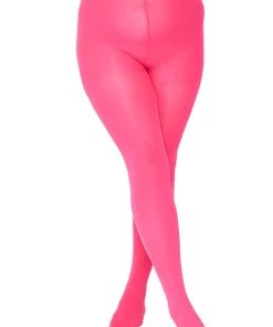 Pamela Mann Hosiery Curvy Super-Stretch 50 Denier Tights In Shocking Pink