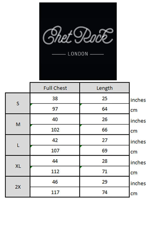 Chet Rock/ Hell Bunny Guitar Head Short Sleeve T-Shirt 7 Chet Rock/ Hell Bunny Guitar Head Short Sleeve T-Shirt