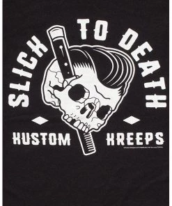 Kustom Kreeps Mens Slick To Death T-Shirt Clothing