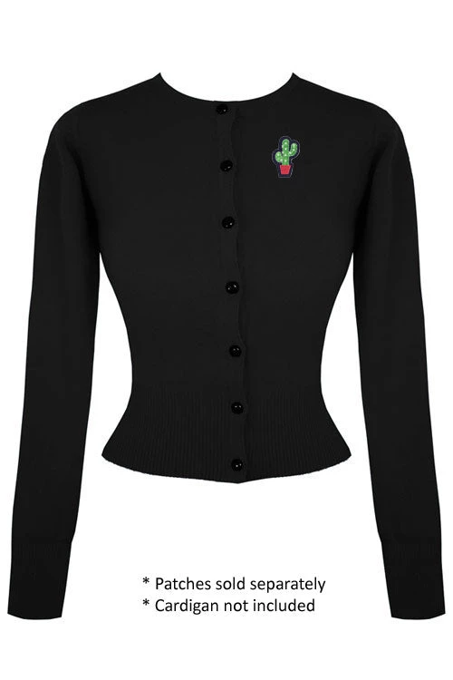 Kitty Deluxe Iron On Patch Of Mini Cactus 2 Kitty Deluxe Iron On Patch Of Mini Cactus