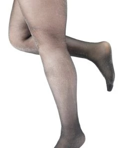 Pamela Mann Hosiery Curvy Super-Stretch Tights In All Over Sparkle Silver