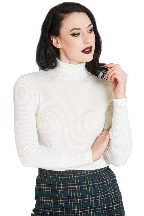 Hell Bunny Spiros Top In Ivory 1 Hell Bunny Spiros Top In Ivory