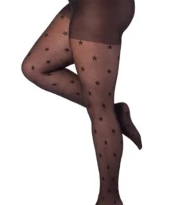 Pamela Mann Hosiery Curvy Super-Stretch Tights With Star Pattern New Arrivals And Restocks