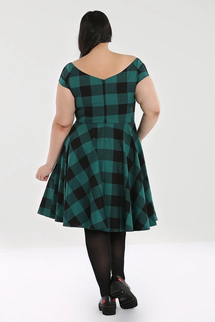 Winter Hell Bunny Teen Spirit Mid Dress In Green 3 Winter Hell Bunny Teen Spirit Mid Dress In Green