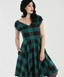 Winter Hell Bunny Teen Spirit Mid Dress In Green 14 Winter Hell Bunny Teen Spirit Mid Dress In Green