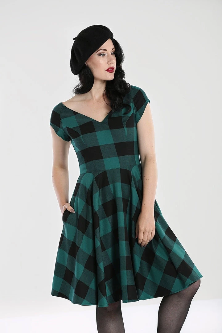 Winter Hell Bunny Teen Spirit Mid Dress In Green 5 Winter Hell Bunny Teen Spirit Mid Dress In Green