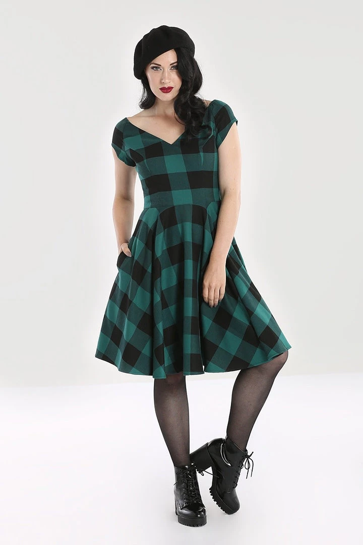 Winter Hell Bunny Teen Spirit Mid Dress In Green 4 Winter Hell Bunny Teen Spirit Mid Dress In Green