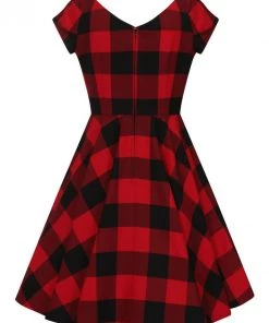 Hell Bunny Teen Spirit Mid Dress In Red Winter 20 Hell Bunny Teen Spirit Mid Dress In Red Winter