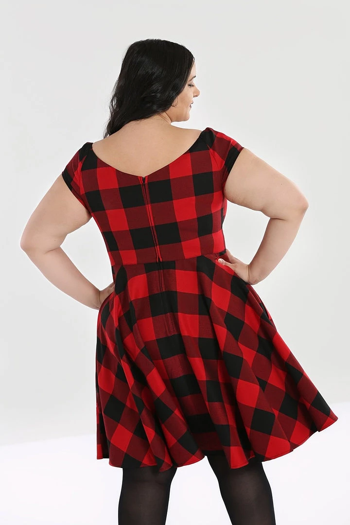 Hell Bunny Teen Spirit Mid Dress In Red Winter 4 Hell Bunny Teen Spirit Mid Dress In Red Winter