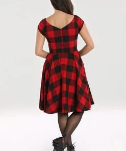 Hell Bunny Teen Spirit Mid Dress In Red Winter 15 Hell Bunny Teen Spirit Mid Dress In Red Winter