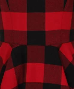 Hell Bunny Teen Spirit Mid Dress In Red Winter 18 Hell Bunny Teen Spirit Mid Dress In Red Winter