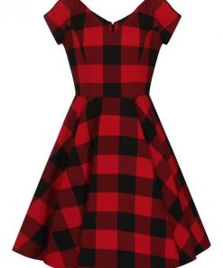 Hell Bunny Teen Spirit Mid Dress In Red Winter 19 Hell Bunny Teen Spirit Mid Dress In Red Winter