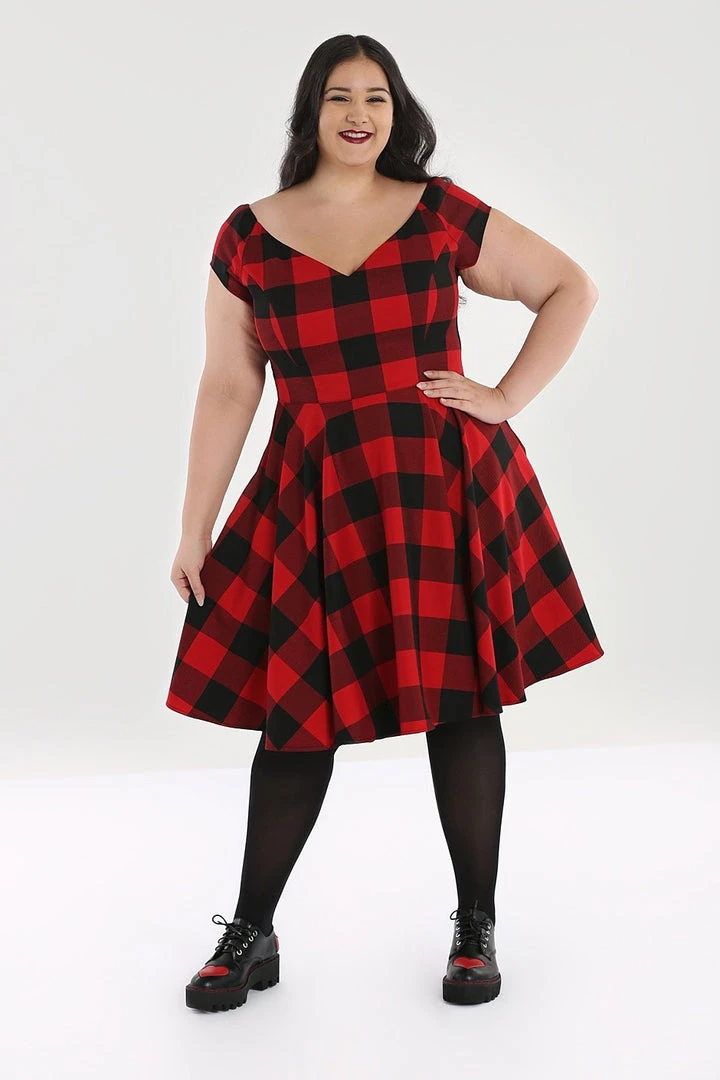 Hell Bunny Teen Spirit Mid Dress In Red Winter 6 Hell Bunny Teen Spirit Mid Dress In Red Winter
