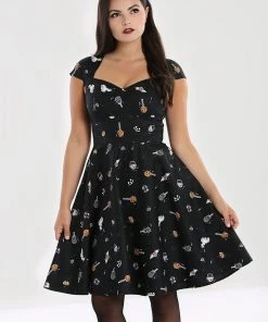 Hell Bunny Trick Or Treat Mid Dress