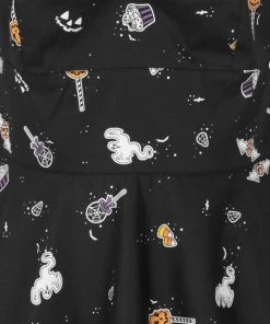 Hell Bunny Trick Or Treat Mid Dress