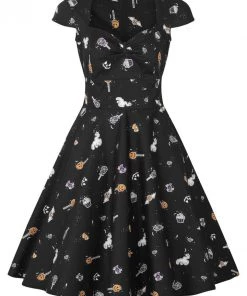 Hell Bunny Trick Or Treat Mid Dress
