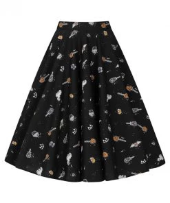 Hell Bunny Trick Or Treat 50's Skirt Clothing