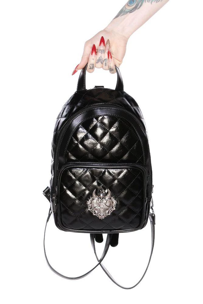Dark Alternative Killstar Unsacred Heart Mini Backpack 3 Dark Alternative Killstar Unsacred Heart Mini Backpack
