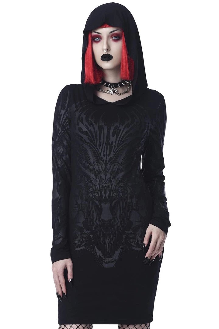 Killstar Untamed Hooded Dress Winter 3 Killstar Untamed Hooded Dress Winter