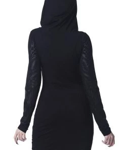 Killstar Untamed Hooded Dress Winter 10 Killstar Untamed Hooded Dress Winter