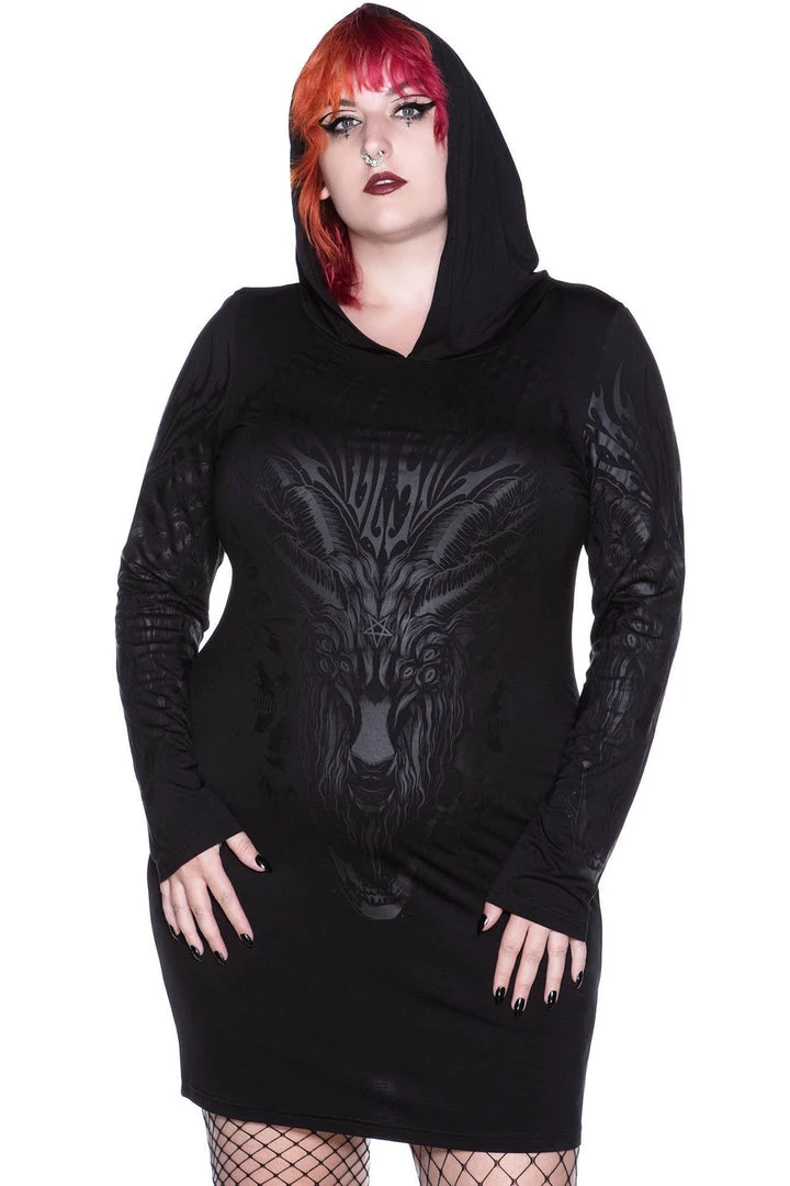 Killstar Untamed Hooded Dress Winter 5 Killstar Untamed Hooded Dress Winter