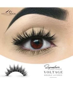 Model Rock Cosmetics Party Time Model Rock Double Layered Lashes In Voltage