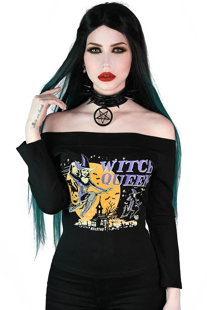 Killstar Witch Queen Bardot Top Clothing 3 Killstar Witch Queen Bardot Top Clothing