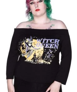 Killstar Witch Queen Bardot Top Clothing