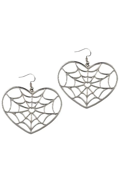 New Arrivals And Restocks Kreepsville 666 Large Web Heart Earrings 1 New Arrivals And Restocks Kreepsville 666 Large Web Heart Earrings