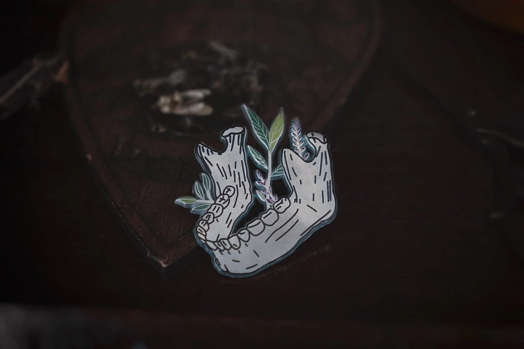 Accessories Lively Ghosts Wilted Enamel Pin 2 Accessories Lively Ghosts Wilted Enamel Pin