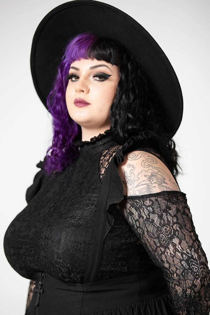 Killstar Yuna Suspender Skirt Ruffled Shoulders New Arrivals And Restocks 3 Killstar Yuna Suspender Skirt Ruffled Shoulders New Arrivals And Restocks