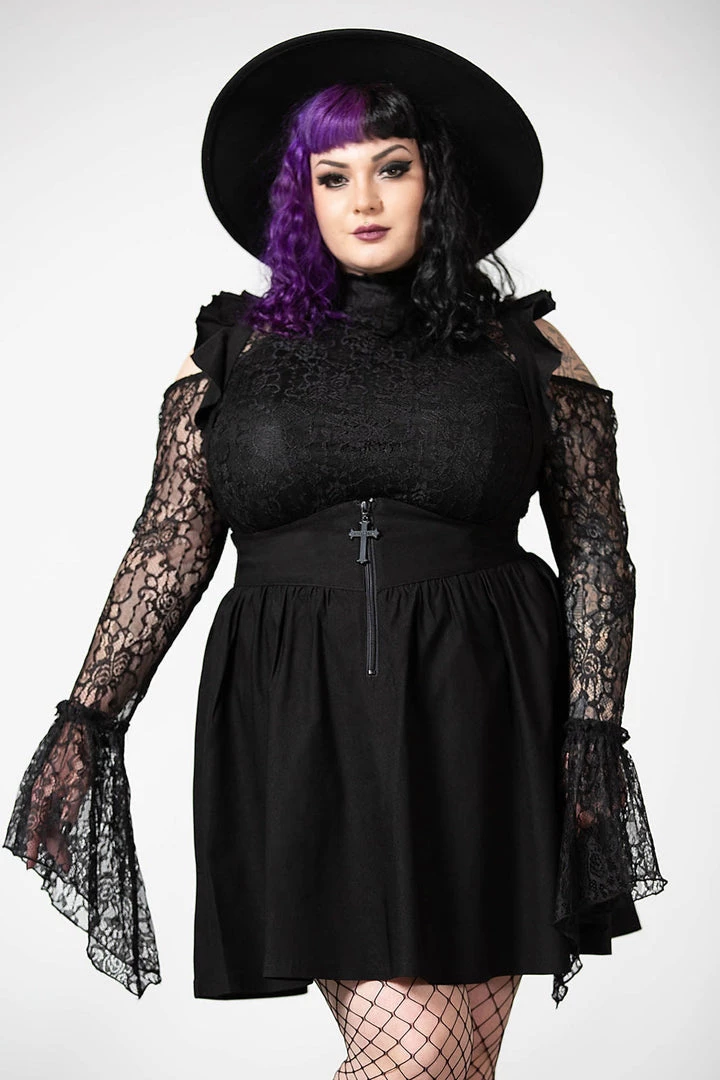 Killstar Yuna Suspender Skirt Ruffled Shoulders New Arrivals And Restocks 4 Killstar Yuna Suspender Skirt Ruffled Shoulders New Arrivals And Restocks