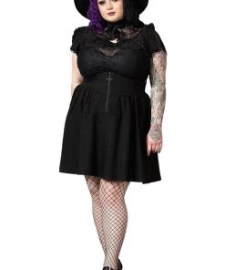 Killstar Yuna Suspender Skirt Ruffled Shoulders New Arrivals And Restocks