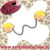 Kitty Deluxe Cardigan Clips In Ariel's Wardrobe - Yellow With Pink Bow Accessories