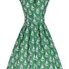 Clothing Lady Vintage Eva Dress In Potions Print