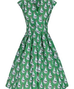 Clothing Lady Vintage Eva Dress In Potions Print