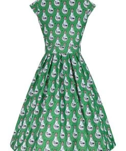 Clothing Lady Vintage Eva Dress In Potions Print