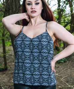 Timeless London Batwing Cami Chiffon Strappy Loose Fit Top Clothing