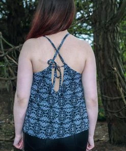 Timeless London Batwing Cami Chiffon Strappy Loose Fit Top Clothing