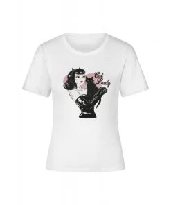 Clothing Collectif Cat Lady T-Shirt In White
