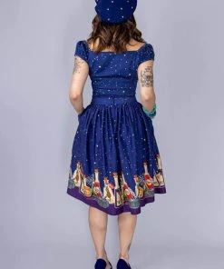 Collectif Jasmine Swing Skirt In Magic Potions Clothing