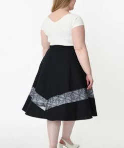 Timeless London Batwing High Waisted Midi Skirt Clothing