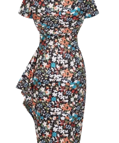 Lady Vintage Elsie Dress In Twilight Floral 10 Lady Vintage Elsie Dress In Twilight Floral