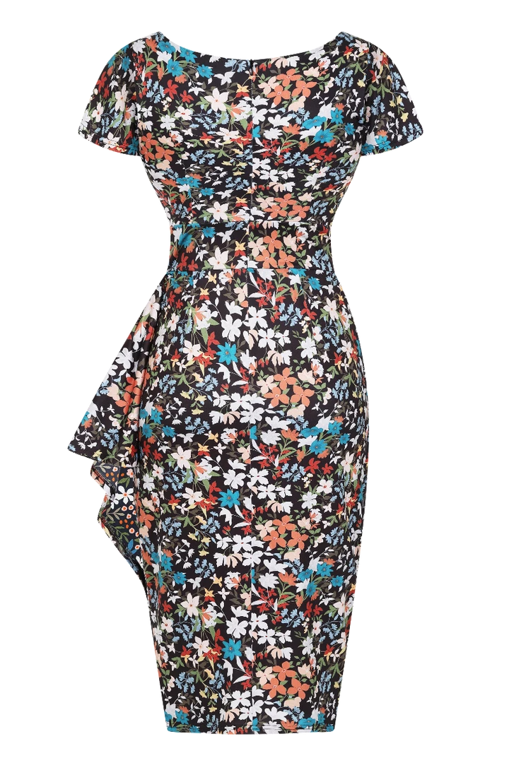 Lady Vintage Elsie Dress In Twilight Floral 5 Lady Vintage Elsie Dress In Twilight Floral