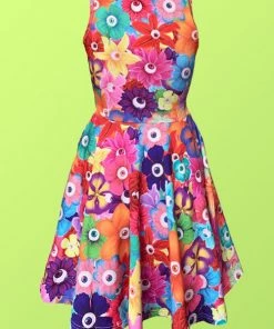 Offend My Eyes Eyeball Flowers Skater Dress 8 Offend My Eyes Eyeball Flowers Skater Dress