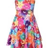 Offend My Eyes Eyeball Flowers Skater Dress