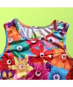 Offend My Eyes Eyeball Flowers Skater Dress 9 Offend My Eyes Eyeball Flowers Skater Dress